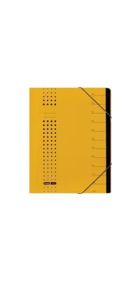 Produktbild von ELBA Ordnungsmappe chic 400002022 DIN A4 7Fächer Karton gelb