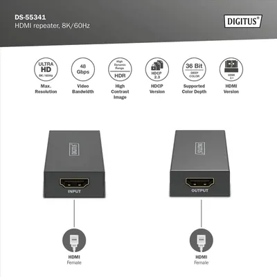 Image de DIGITUS Répéteur HDMI Digitus, 8K/60Hz