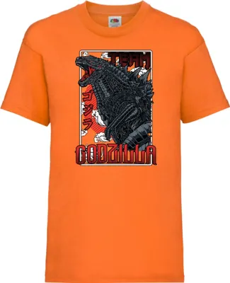 Produktbild von Kinder T-Shirt Godzilla 02 Godjira, 9-11 Jahr - 140 / Orange