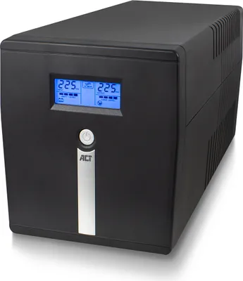 Productafbeelding van ACT AC2310, line-interactive UPS (onderbrekingsvrije stroomvoorziening), 1000 VA - 600 W met AVR (automatische voltage regulatie) en LCD-display