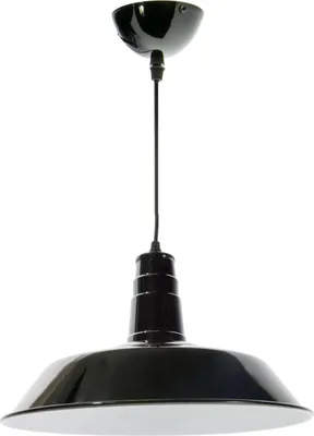 Zdjęcie produktu dla Czarna lampa wisząca sufitowa Ø36 cm, styl industrialny, wykonana z aluminium, gniazdo E27, nowoczesny i elegancki design
