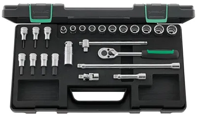 Image de Stahlwille jeu de clés à douilles 45/49/19/5 24pcs. 3/8″ SW 8-19 mm nombre de dents 30 12-kant - 96021223