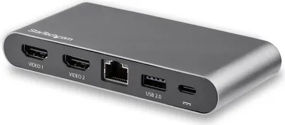 Obrázek produktu pro StarTech.com DK30C2HAGPD, Kabel, USB 3.2 Gen 1 (3.1 Gen 1) Type-C, 100 W, 10,100,1000 Mbit/s, IEEE 802.3, IEEE 802.3ab, IEEE 802.3u, Šedá