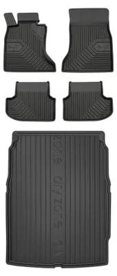 Imagen del producto de Alfombrillas de goma + bandeja de maletero para BMW Seria 5 F10 2013-2017 (sedán) – juego de 5 piezas, , a medida – Wielganizator