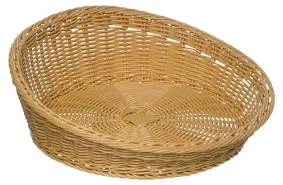 Immagine prodotto di Cesto rotondo in polipropilene, color beige, diametro 31/37 x 12,06 cm
