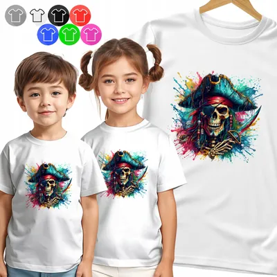 Produktbild von Kinder T-Shirt - Pirat - CZASZKA W KAPELUSZU für Jungen - M