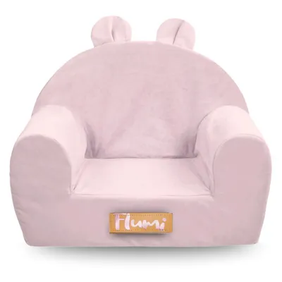 Produktbild von Personalisierter Kindersessel mit Ohren 56x33x42 cm – Rosa – Sessel für Babys & Kleinkinder