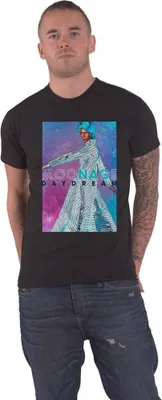 Produktbild von David Bowie - "Moonage Space" T-Shirt für Herren/Damen Uni RO4366 (M) (Schwarz)