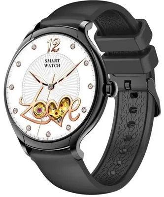 Produktbild von Smartwatch RNCF13 SET Schwarz mit Blutdruckmesser, Pulsoximeter und 8 Sportmodi
