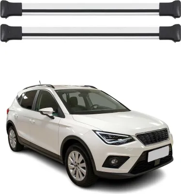 Zdjęcie produktu dla Poprzeczne bagażniki dachowe do Seat Arona 2017-2025 Aluminium Grey