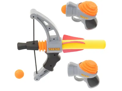 Produktbild von Aga Softball Pistole + Armbrust + Bälle 2er Set