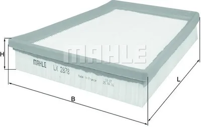 Produktbild von Luftfilter MAHLE LX 2878 für BENTLEY CONTINENTAL Coupe (3W) Filtereinsatz