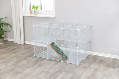 Produktbild von TRIXIE Indoor Freilaufgehege  - weiß - 140 × 35 × 70 cm