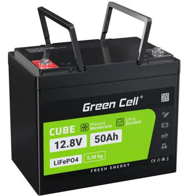 Produktbild von Green Cell CAV06 Fahrzeugbatterie Lithium-Eisen-Phosphat (LiFePO4) 50 Ah 12,8 V Marine / Freizeit