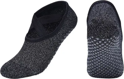 Produktbild von INF 1 Paar professionelle Anti-Rutsch-Tanzsocken Schwarz