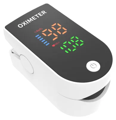 Produktbild von Fingerpulsoximeter AD901 mit LED-Display, zur Messung von Sauerstoffsättigung und Pulsfrequenz, tragbar - A