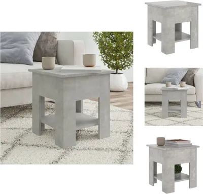 Produktbild von vidaXL Couchtisch Betongrau 40x40x42 cm Holzwerkstoff -  Couchtische