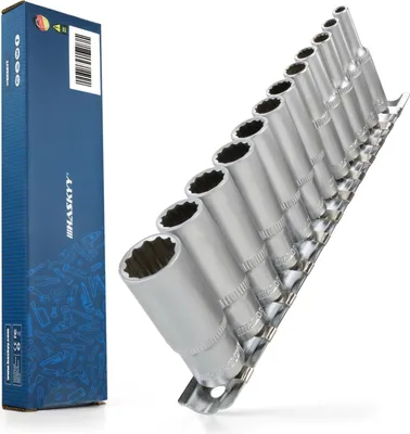 Immagine prodotto di HASKYY Set di chiavi a bussola in pollici 12 pezzi 5/32"-9/16" prese SAE 1/4" drive strumento per auto USA