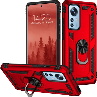 Produktbild von Armor Outdoor Handyhülle für Xiaomi 12 Pro Handy Panzer Case Cover Schutzhülle Farbe: Rot