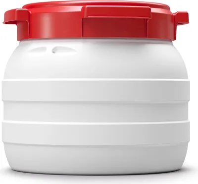 Produktbild von 10 L Liter Curtec Weithalsfass Schraubdeckel Drehdeckelfass weiß Kanu Bootsfass (10 CT)