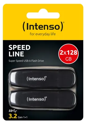 Productafbeelding van Intenso 3533495, 128 GB, USB Type-A, 3.2 Gen 1 (3.1 Gen 1), 70 MB/s, Met dop, Zwart