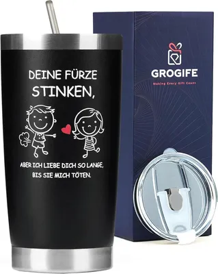 Image de Cadeau de Saint-Valentin Gobelet thermique pour lui Cadeau amusant 600ml