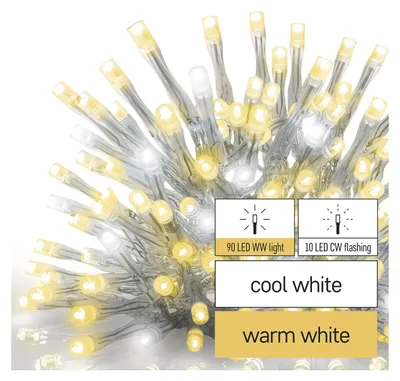 Obrázok produktu pre Standard LED spoj. reťaz blikajúca – cencúle, 2,5 m, vonkajšia, teplá/studená biela