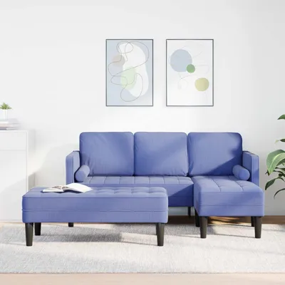 Obrázok produktu pre vidaXL Súprava sedacích prvkov, 2 kusy, denimová modrá, polyester