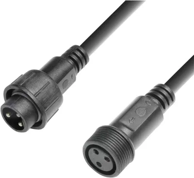 Productafbeelding van Cameo 1438177 CLPEX003 P EX 003 Power verlengkabel IP65 - 1x XLR-stekker 1x XLR-aansluiting 3.00m zwart