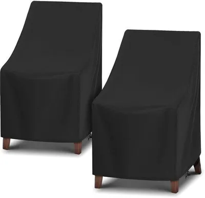 Produktbild von Schutzdecken für Gartenmöbel, UV-schützende Abdeckungen für Gartenliegen, wasserdichte Abdeckungen, 119 cm x 63,5 cm, schwarz.