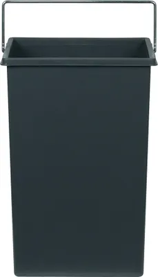 Produktbild von Hailo Inneneimer 1045639 dunkelgrau 10 L 226 x 154 x 350 mm mit Henkel