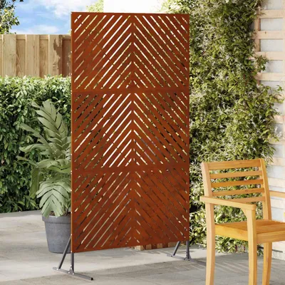 Immagine prodotto di Maison Exclusive - Schermatura 100 x 50 x 180 cm in acciaio resistente alle intemperie, effetto ruggine