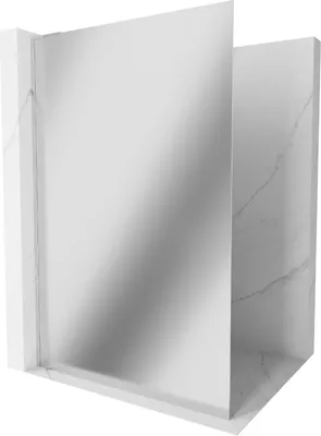 Produktbild von Mexen Kioto L Walk-in Duschwand 90 x 200 cm, Spiegel, Chrom - 800-090-103-01-50