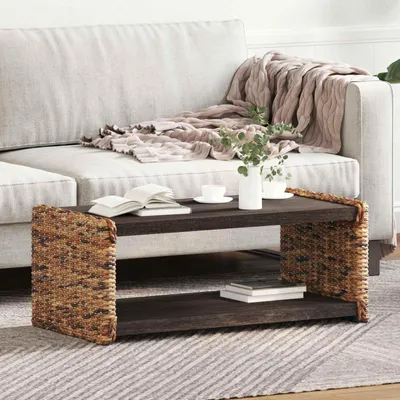 Productafbeelding van Maison Exclusive - Salontafel, natuurlijke uitvoering, 90 x 45 x 35 cm. Gemaakt van massief mahoniehout