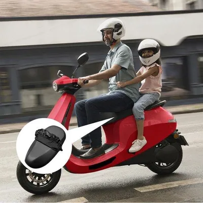 Image de Housse de selle antidérapante et imperméable pour scooter, 1 pièce, noir