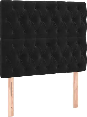 Immagine prodotto di vidaXL Testiera nera 100 x 7 x 118/128 cm Velluto
