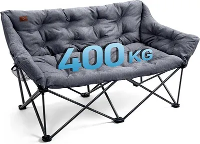 Imagen del producto de Sofá de camping plegable de 145 cm para 2 personas, con capacidad de carga de 400 kg