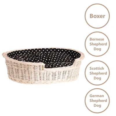 Image de Panier pour chien en osier ovale 75X57 H19 CM