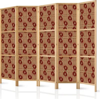 Obrázek produktu pro Japonský paraván Abstractions 225x172 cm 5dílný vícebarevný