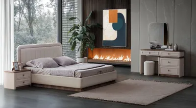 Immagine prodotto di Set camera da letto Letto Comodini Toeletta con specchio moderno