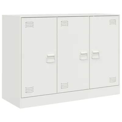 Image de Buffet blanc 99x39x73 cm acier