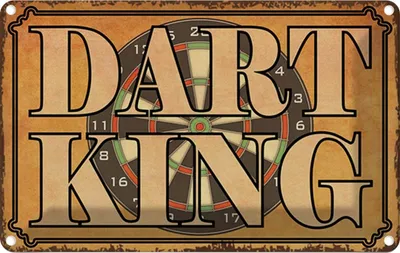 Produktbild von vianmo Blechschild 20x30 cm Dart King Sport Hobby