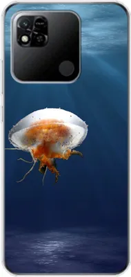 Produktbild von König Design Hülle kompatibel mit Xiaomi Redmi 10A Kunststoff Soft Handyhülle - Handy Case Qualle