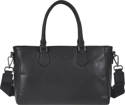 Produktbild von Greenburry Pure Black Shopper Handtasche Leder schwarz 1111-20