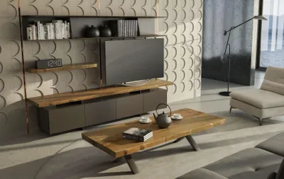 Immagine prodotto di Tavolino in legno Mobili da salotto moderni Tavolo contenitore Tavolo TV