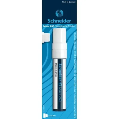 Produktbild von Schneider Flüssigkreide-Marker Maxx 260 weiss, Blisterkarte mit 1 Stück