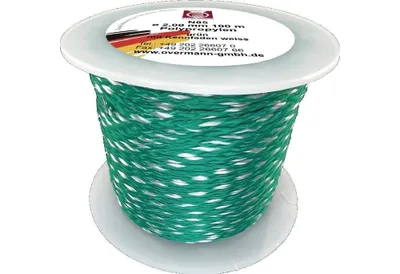 Image de Cordeau de maçon L.100m D.2mm 65kg PP vert/blanc