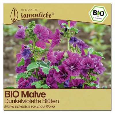 Produktbild von Samenliebe  Malve Samen | Heilpflanze - dunkelviolett - samenfestes  Saatgut