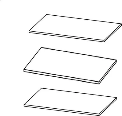 Produktbild von Einlegeboden Eco 3-er Set
