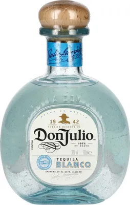 A bottle of Don Julio Tequila Blanco.
